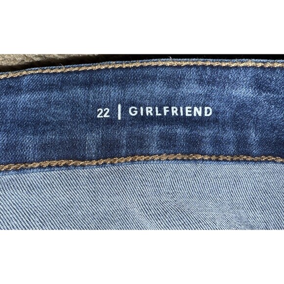 Molly & Isadora Jeans Womens Plus Size 22 Blue Distressed Denim Stretch Destroy - Picture 9 of 11